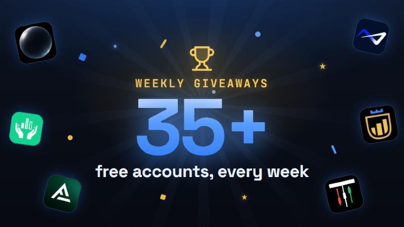 35+ free prop firm accounts given away every week
