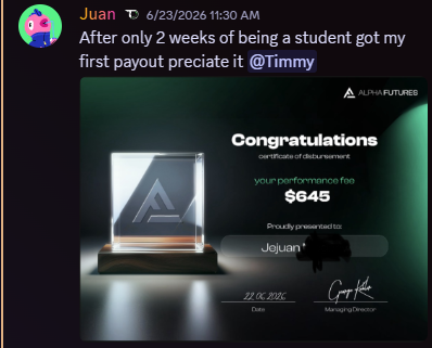 Student testimonial
